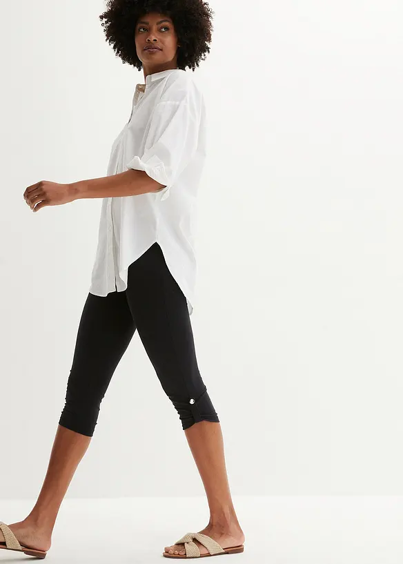 Caprileggings i økologisk bomull, bonprix