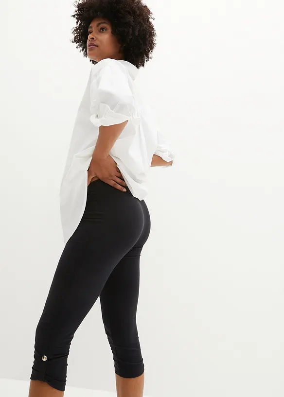 Caprileggings i økologisk bomull, bonprix