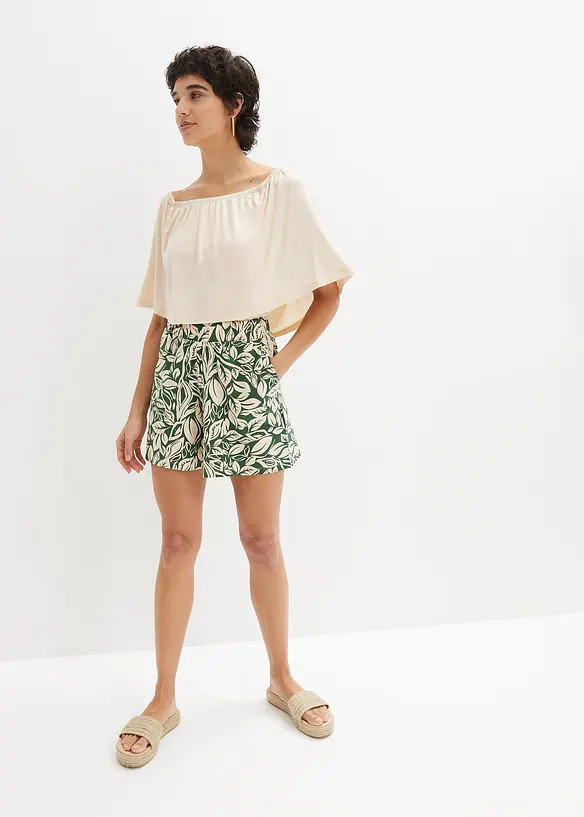 Jerseyshorts i elastisk bomullsmiks, bonprix