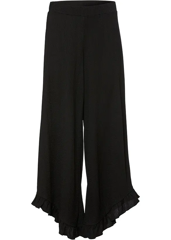 Pull on-bukse i strukturert krepp, bonprix