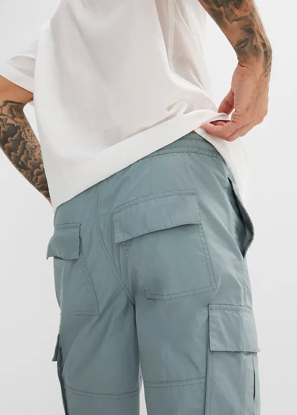 Pull on-bermudashorts i cargobukse-modell, Regular Fit, bonprix