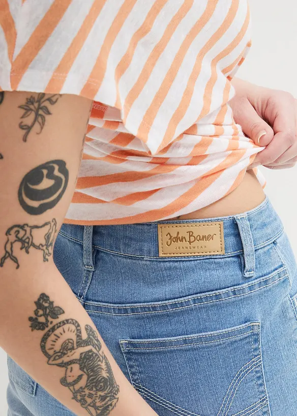 Jeans-bermudashorts Mid Waist, bonprix