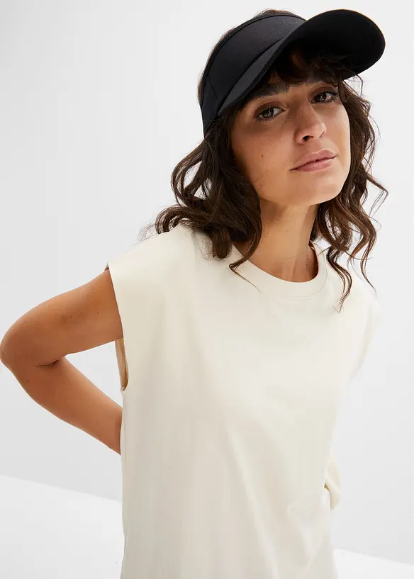 Oversized topp i 100% økologisk bomull, bonprix