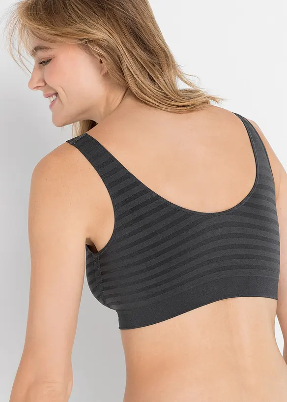 Feel Comfort Seamless-bustier (2-pack), bonprix