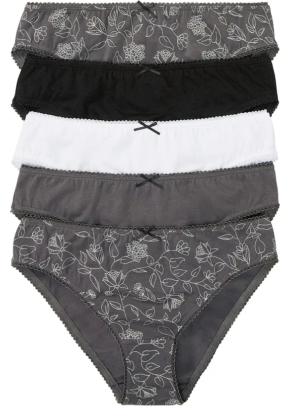 Truse med &oslash;kologisk bomull (5-pack), bonprix