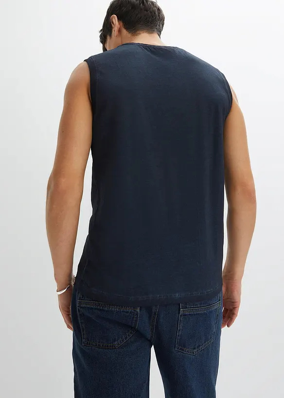 Singlet i vasket stil ,av 100% økologisk bomull, bonprix