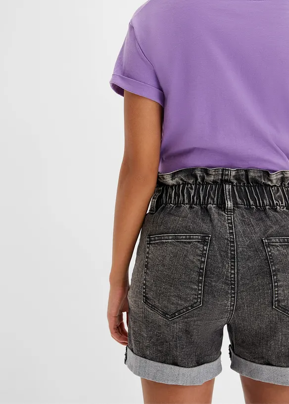 Paperbag jeans-shorts, bonprix