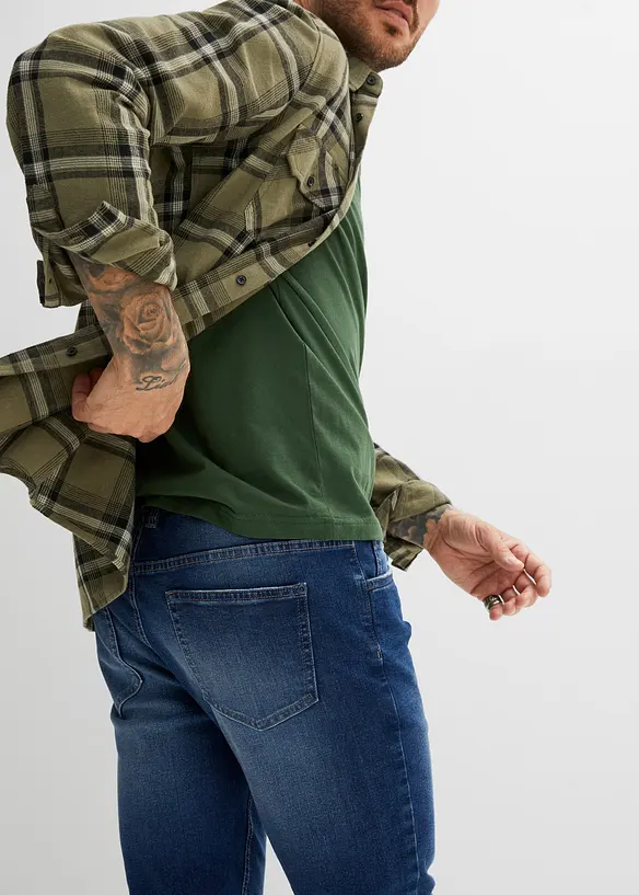 Slim Fit-jeans i denim med stretch, Straight, bonprix