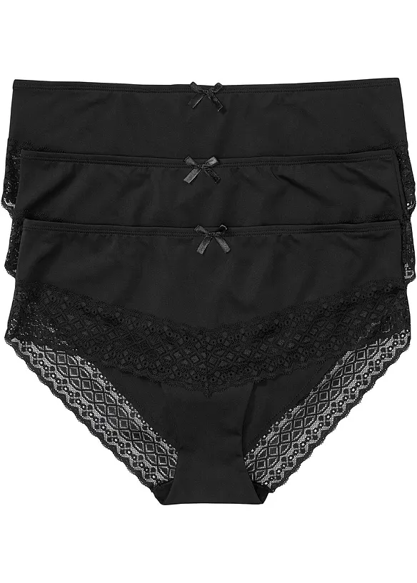 Panty av mikrofiber (3-pack), bonprix