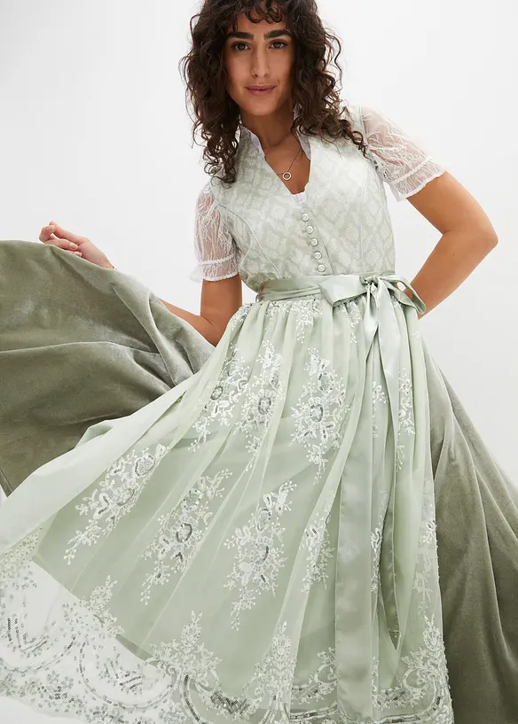 Dirndl med forkle (2-delt sett), bonprix