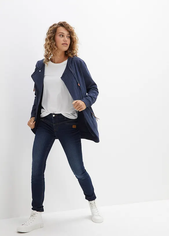 Sweatjakke med hette, bonprix