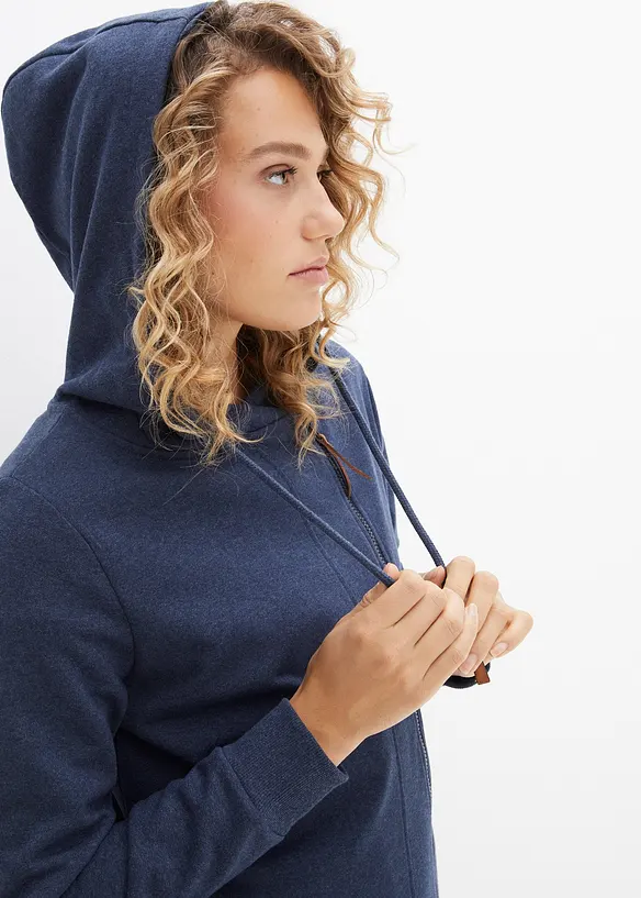 Sweatjakke med hette, bonprix