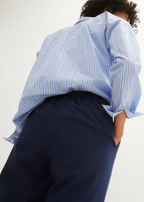 Pull on-bukse med press, bonprix