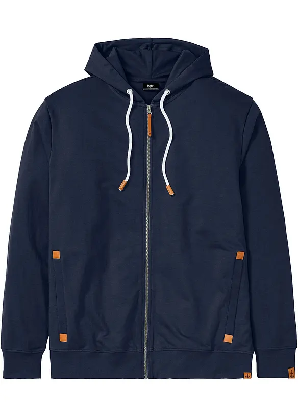 Hettejakke med detaljer i imitert skinn, bonprix