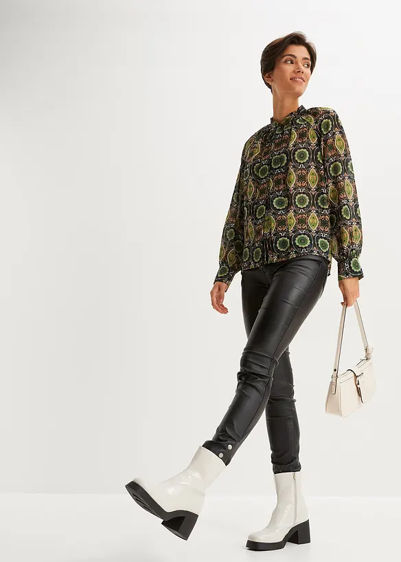 Lett bluse med print, bonprix