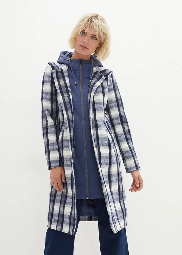Vinterkåpe, 2-i-1-look, bonprix