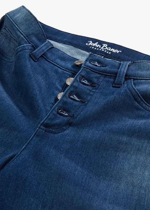 Boyfriend-termojeans Mid Waist, med myk innside, bonprix