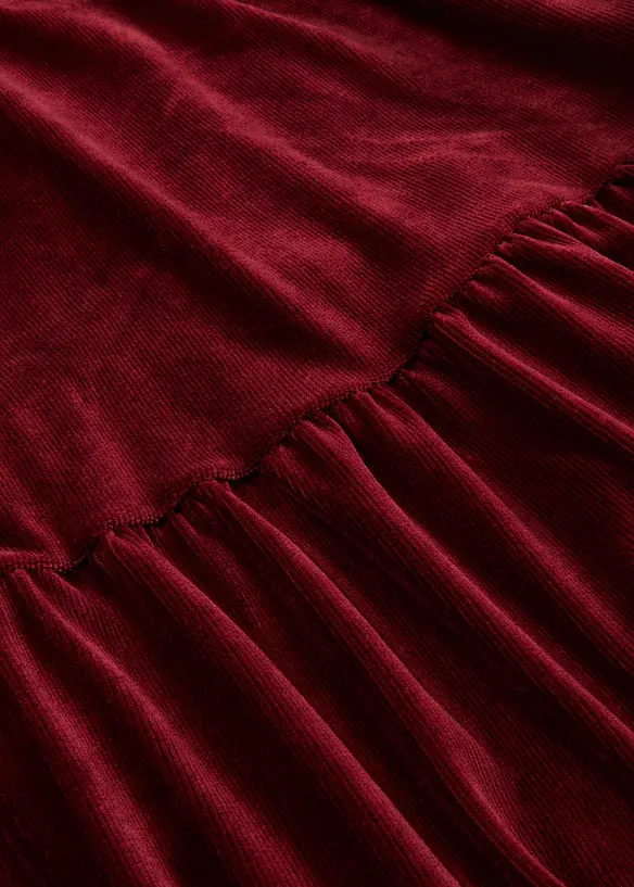 Minikjole i elastisk fløyel, bonprix