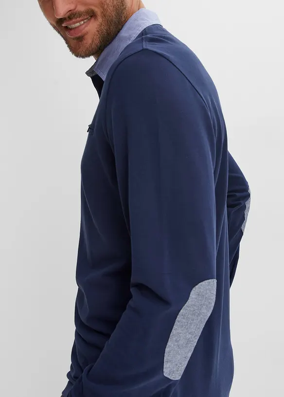 Piqué-poloshirt, lang arm, bonprix