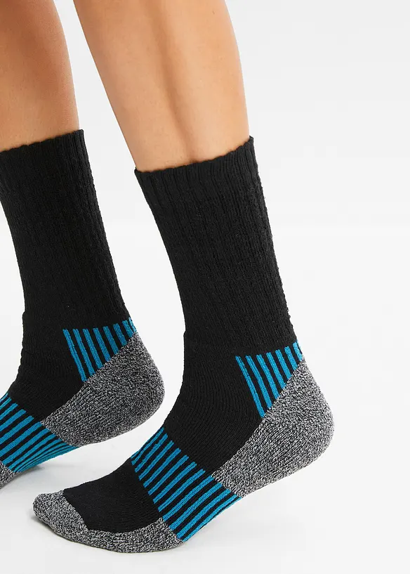 Varmende tennissokker med frott&eacute; p&aring; innsiden (5-pack), bonprix