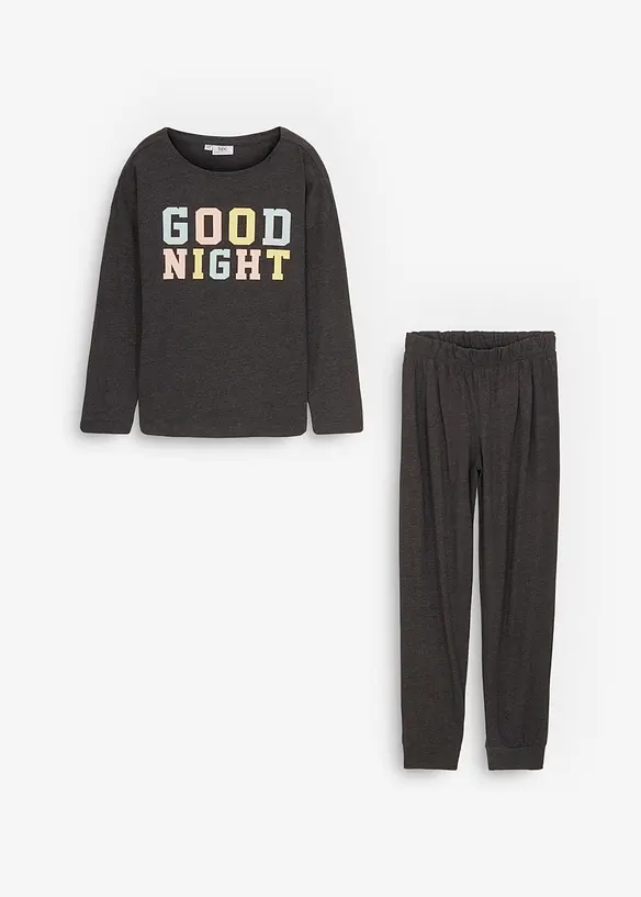 Pyjamas av myk bomull (2-delt sett), bonprix