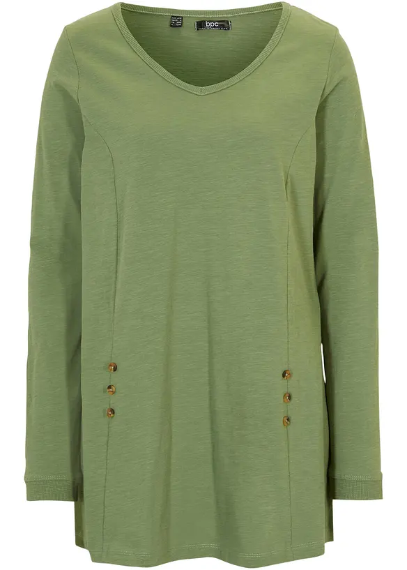 Lang topp i 100% bomull, bonprix