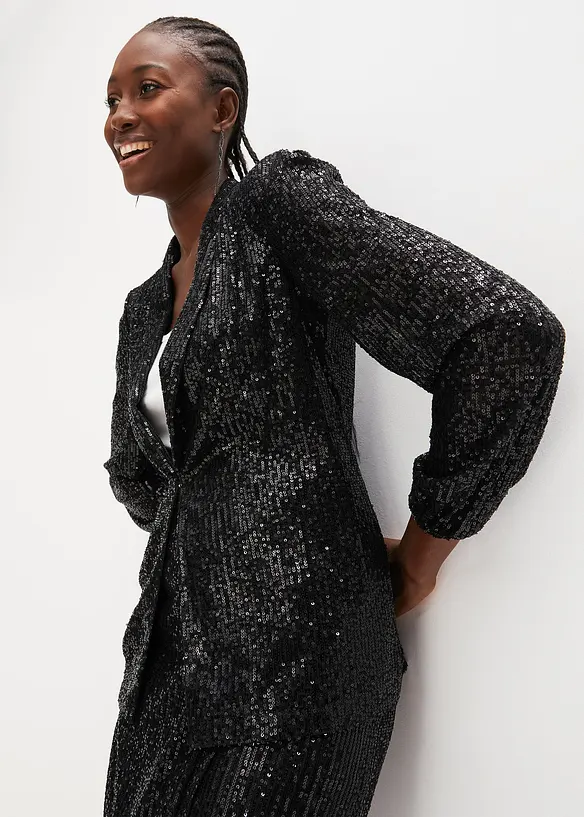 Blazer med paljetter, bonprix