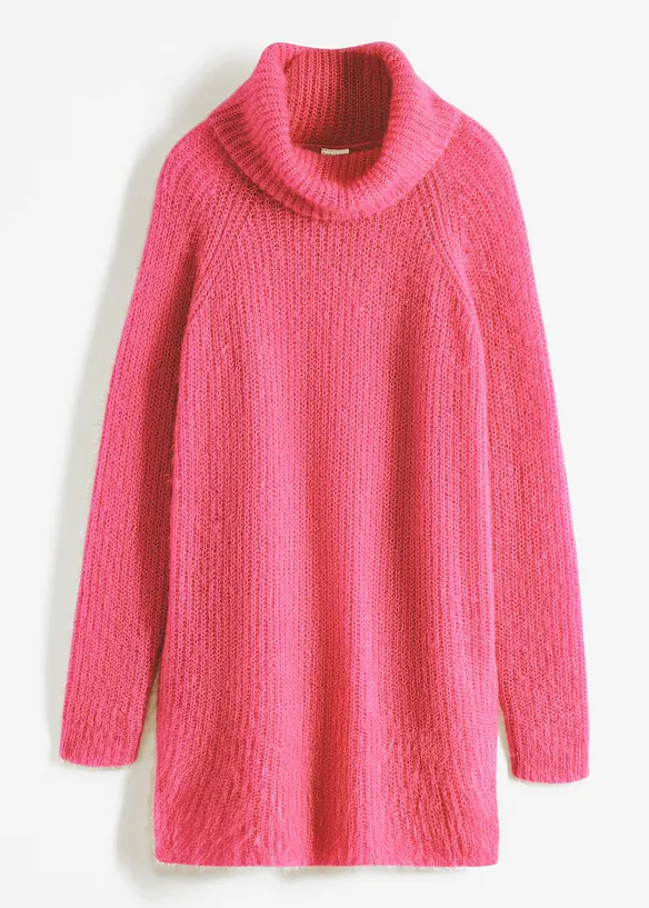 Oversized genser med rullekrage, bonprix