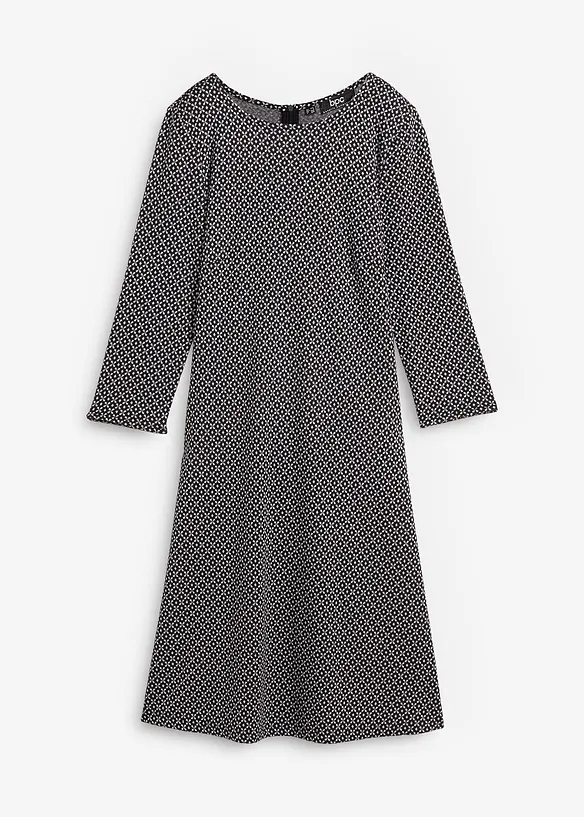 Punto di Roma-kjole i viskosemiks med jacquardm&oslash;nster, bonprix