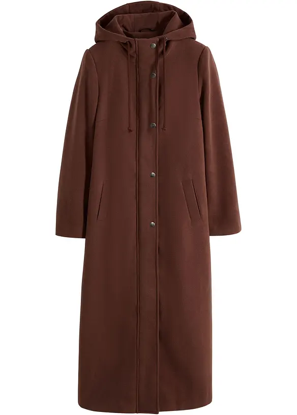 Kåpe i ull-stil og maxilengde, bonprix