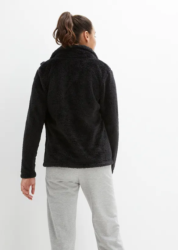 Kosejakke i fleece, ledig passform, bonprix