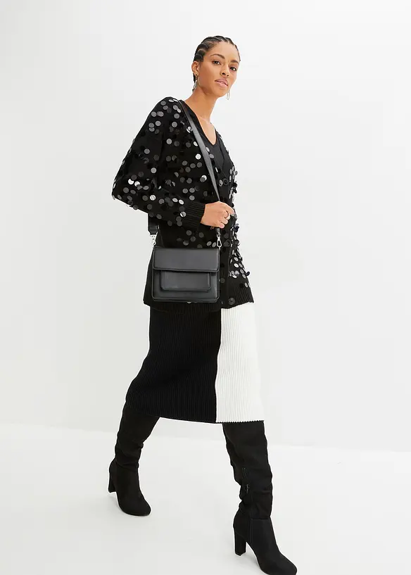 Strikkejakke med paljetter, BODYFLIRT boutique