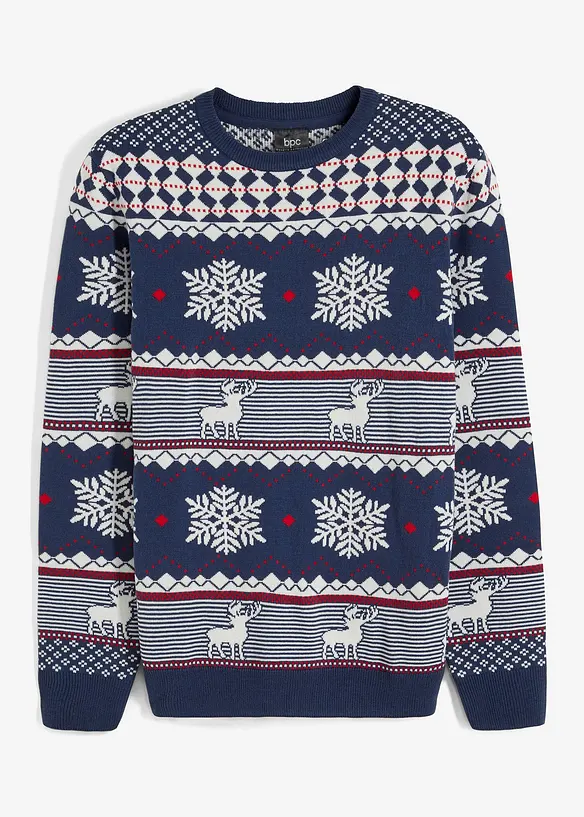 Genser med koftemønster og bærekraftig materiale, bonprix