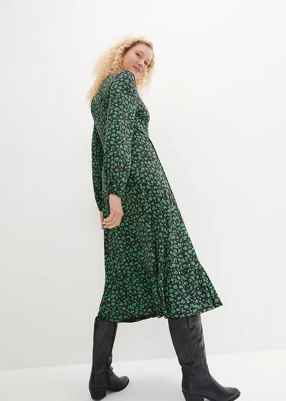 Trikotkjole i lett viskosemiks, bonprix