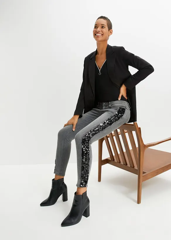 Skinny jeans med paljetter, BODYFLIRT