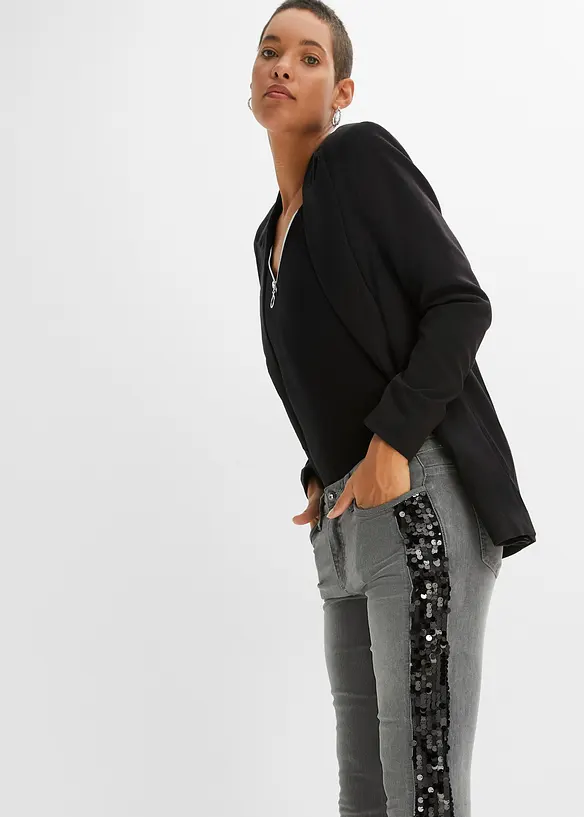 Skinny jeans med paljetter, BODYFLIRT