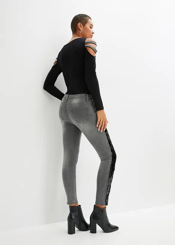 Skinny jeans med paljetter, BODYFLIRT