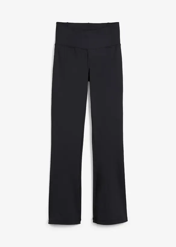 Shape-treningsbukse med lomme, utskrådde ben, bonprix