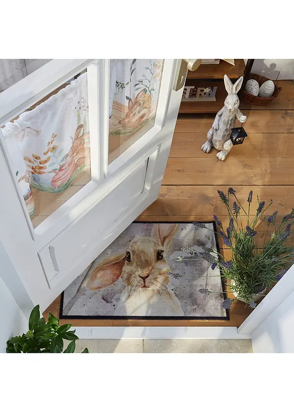 Dørmatte med kaninmotiv, bonprix