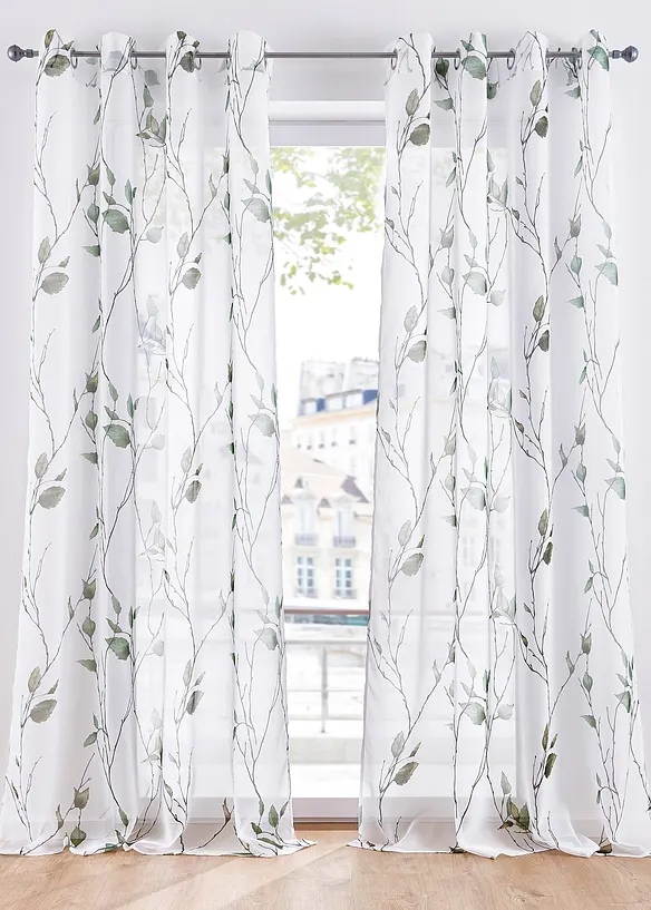 Gardin med resirkulert polyester (1-pack), bonprix