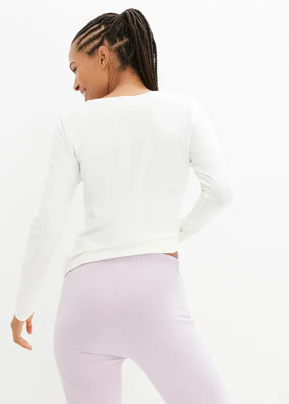 Jerseybukse i bomull med stretch (2-pack), bonprix