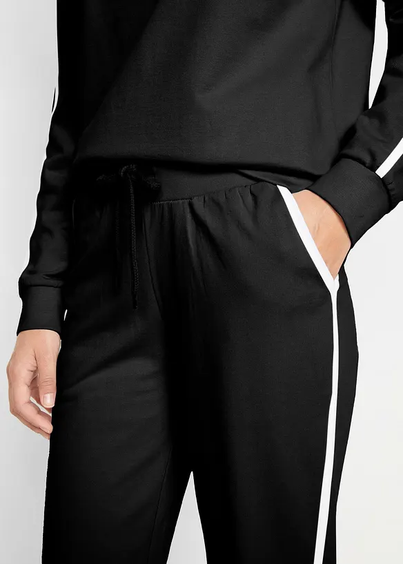 Joggedress i 100% bomull (2-delt sett), bonprix