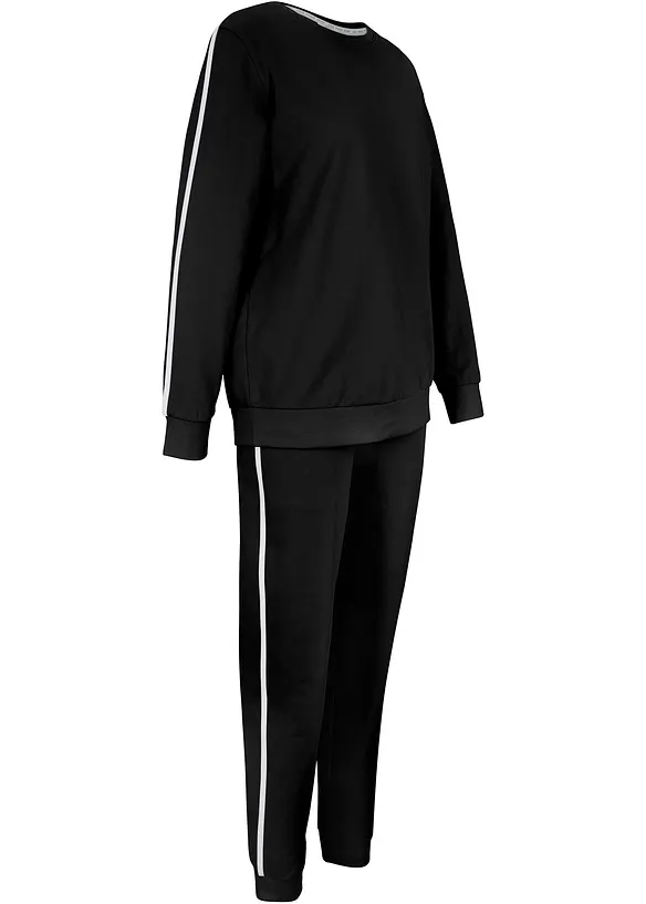 Joggedress i 100% bomull (2-delt sett), bonprix