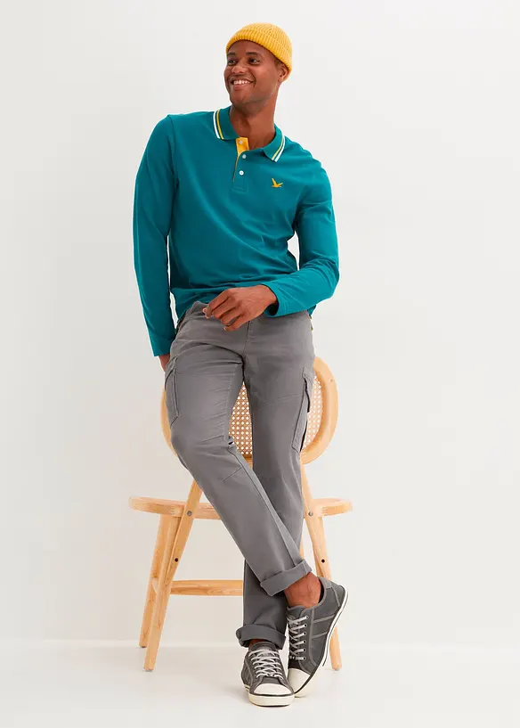 Rugbygenser med &oslash;kologisk bomull (2-pack), bonprix