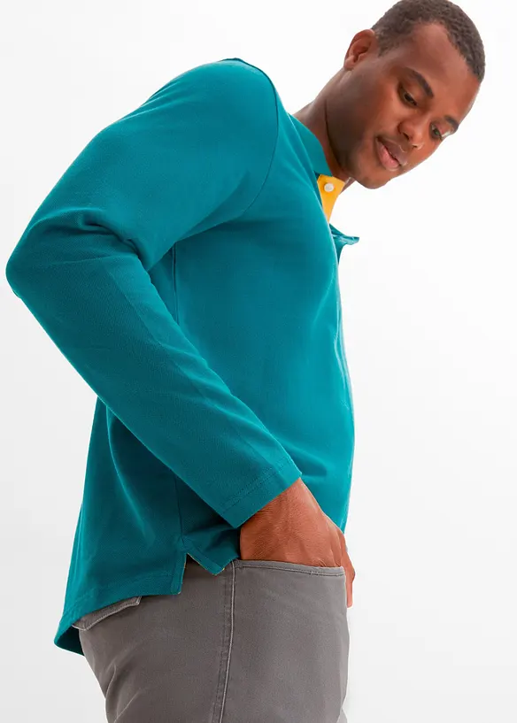 Rugbygenser med &oslash;kologisk bomull (2-pack), bonprix