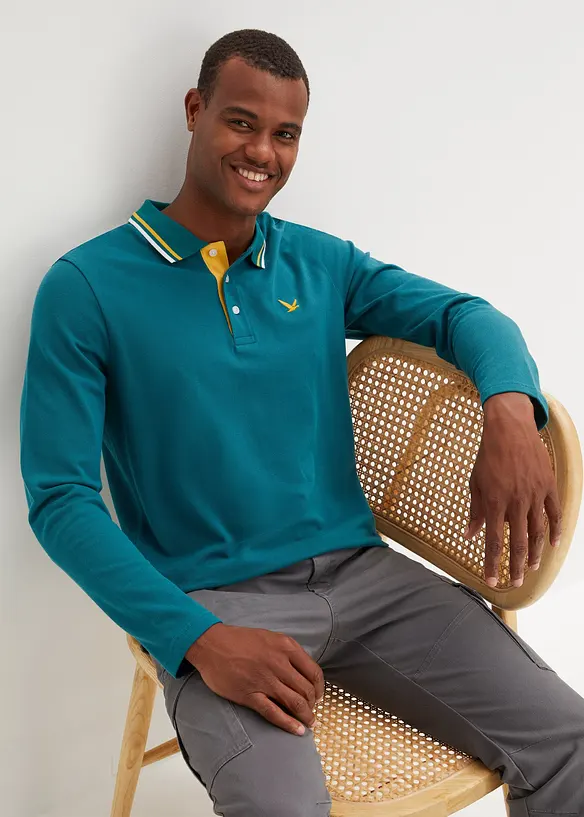 Rugbygenser med &oslash;kologisk bomull (2-pack), bonprix