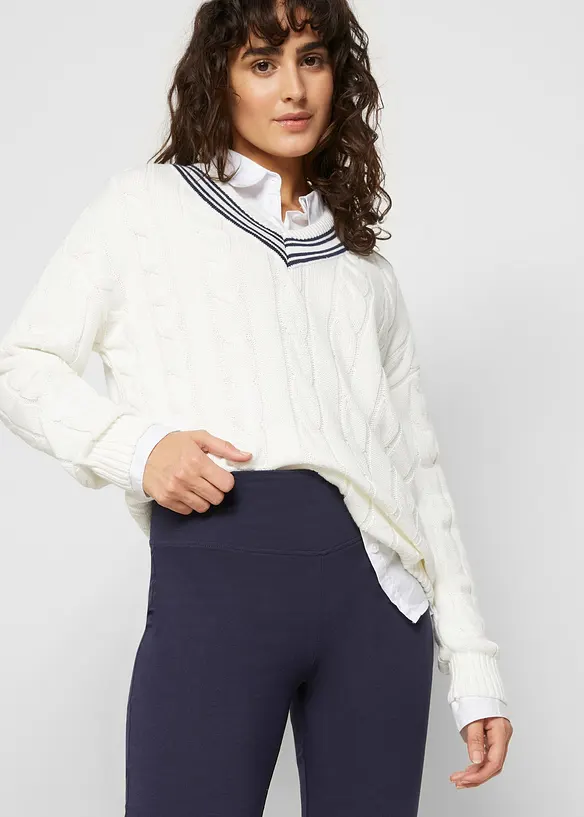 Bomulls-leggings, Flared Leg, bonprix