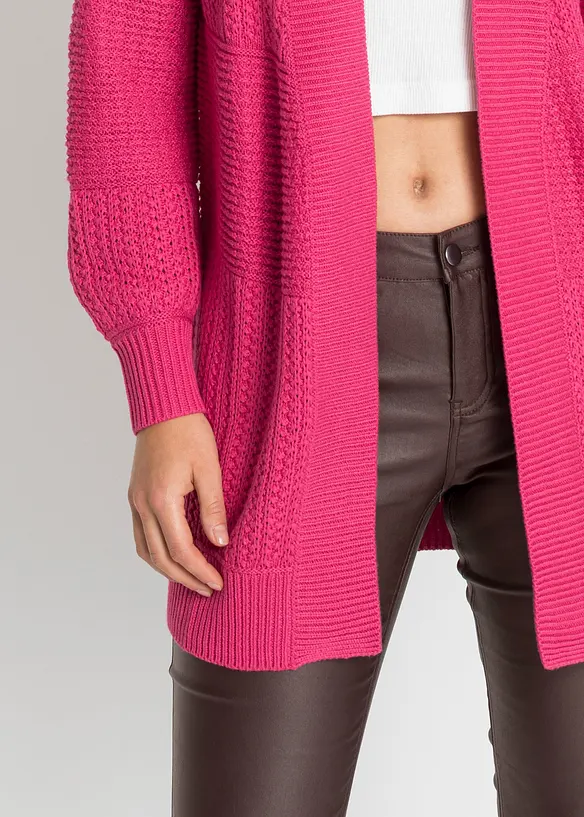 Lang strikkejakke, bonprix