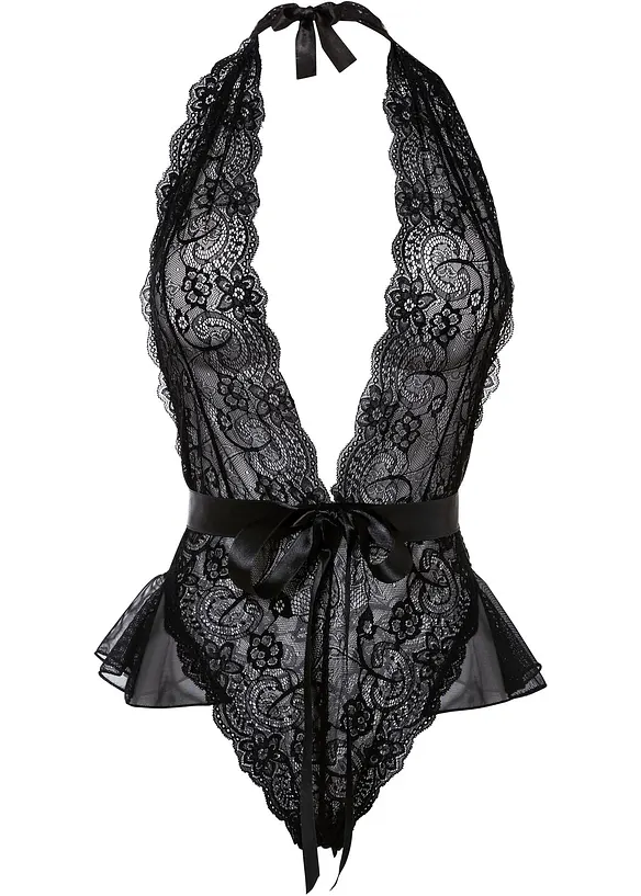 Body med fransk åpning av blonde, bonprix