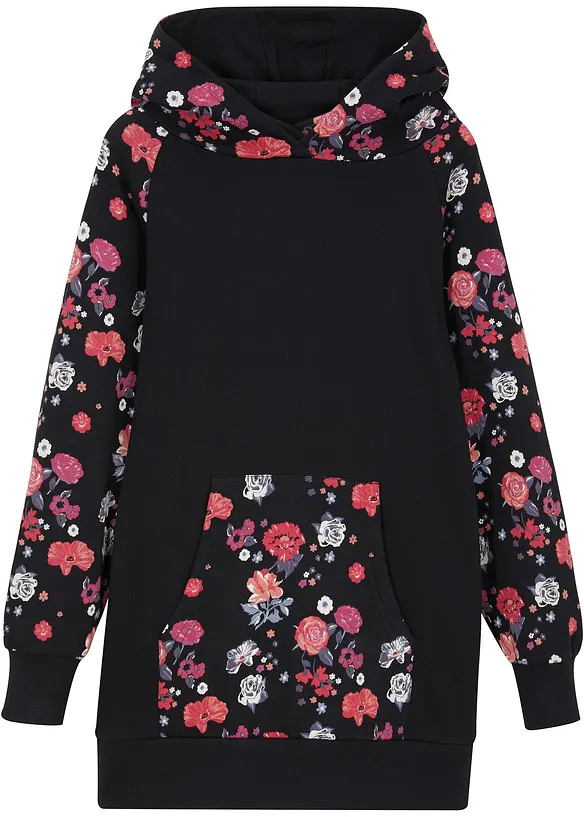 Sweatkjole i 100% bomull for barn, bonprix